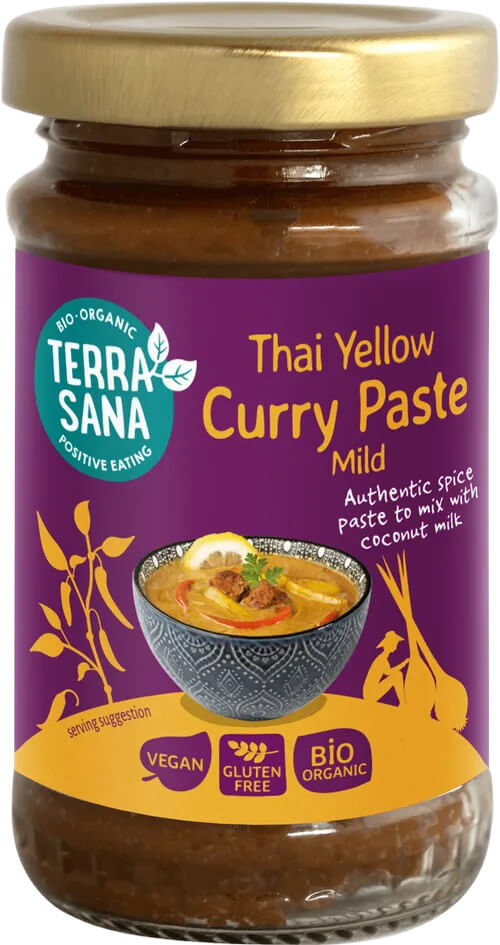 Terrasana Thaise gele curry pasta bio 120g